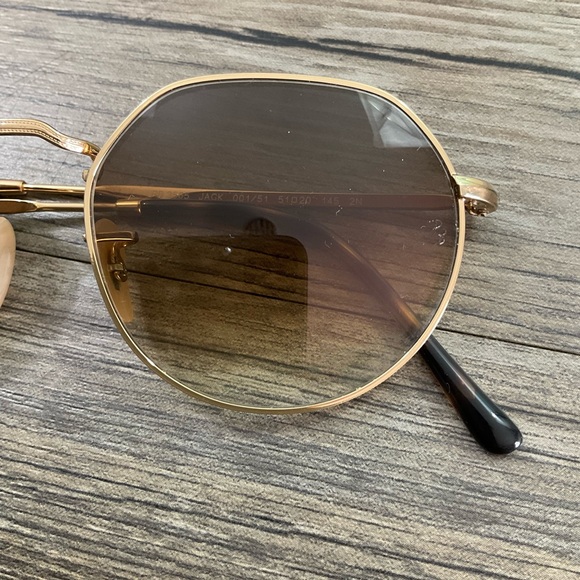 Ray Ban Jack Sunglasses in Arista Gold And Brown